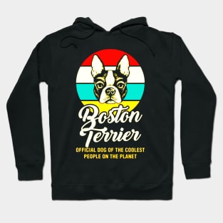 Funny Boston Terrier Vintage Retro Hoodie